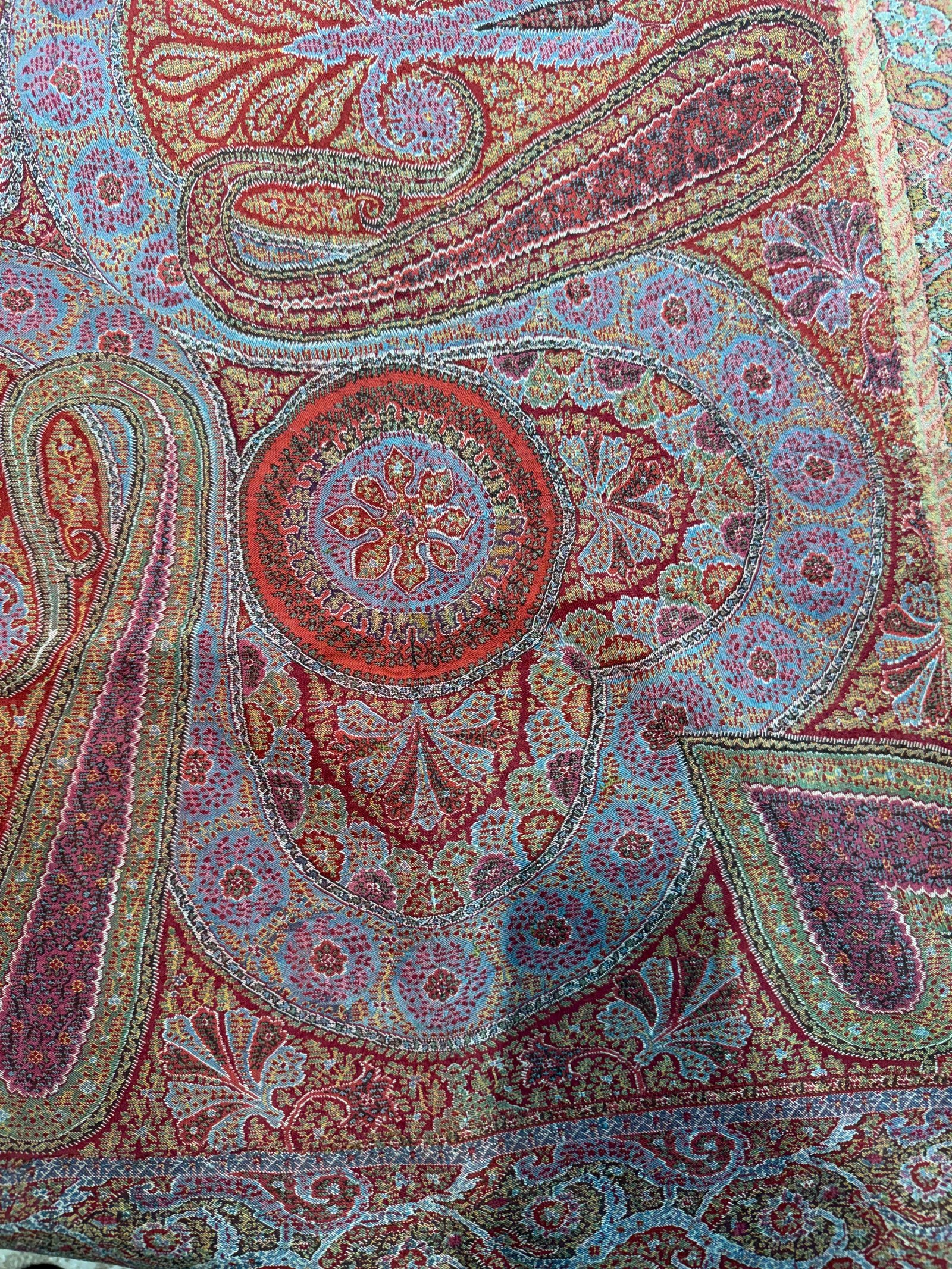 Indian antique jamawar shawl 