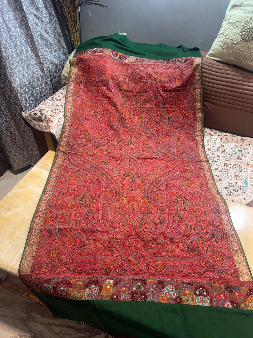 Indian antique jamawar shawl 