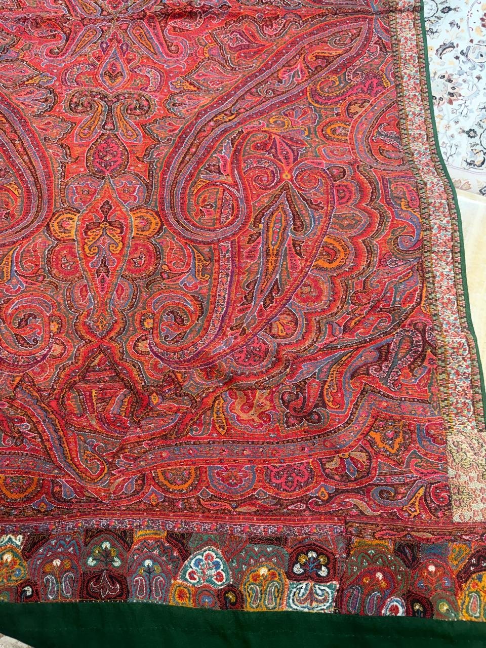 Indian antique jamawar shawl 