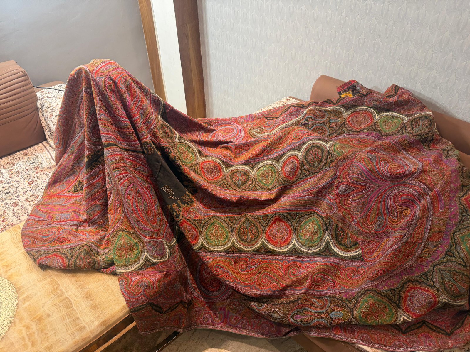 Antique kani jamawar Long shawl 