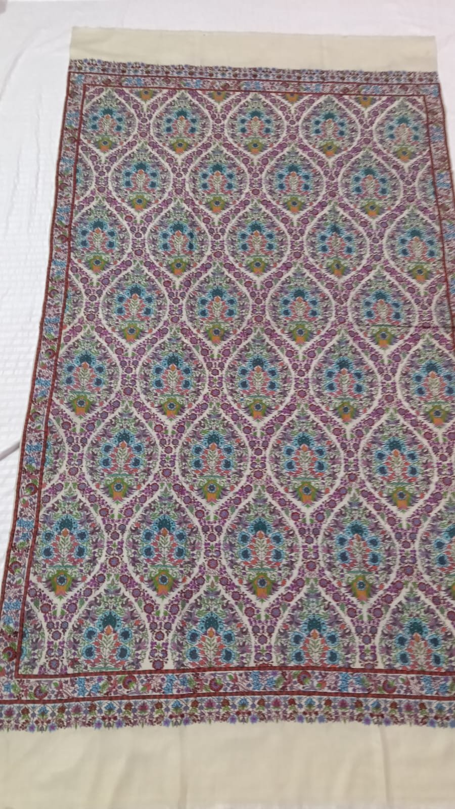 Pashmina kalamkari shawl najibabadi 