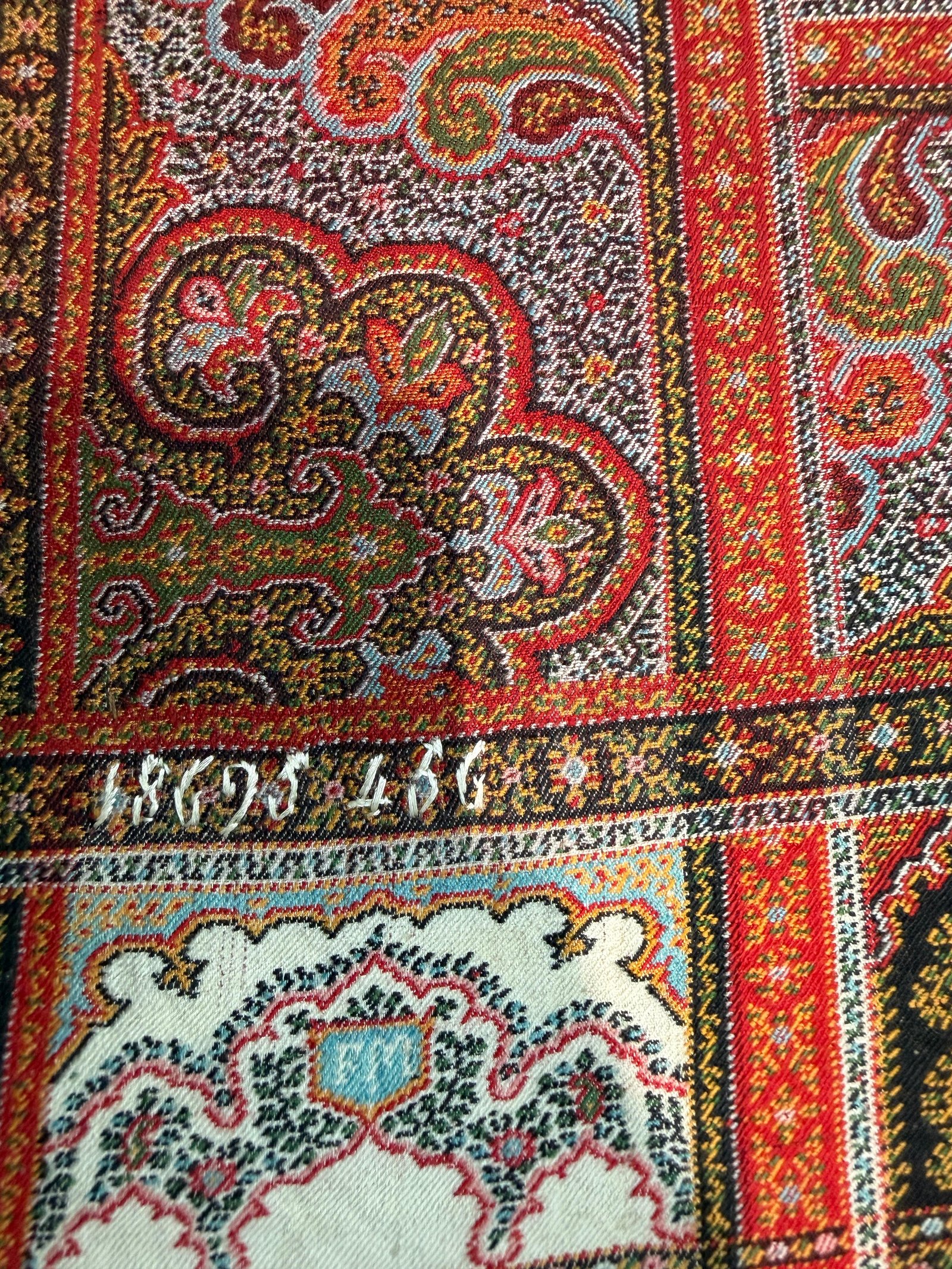 Paisley gents long shawl unique 