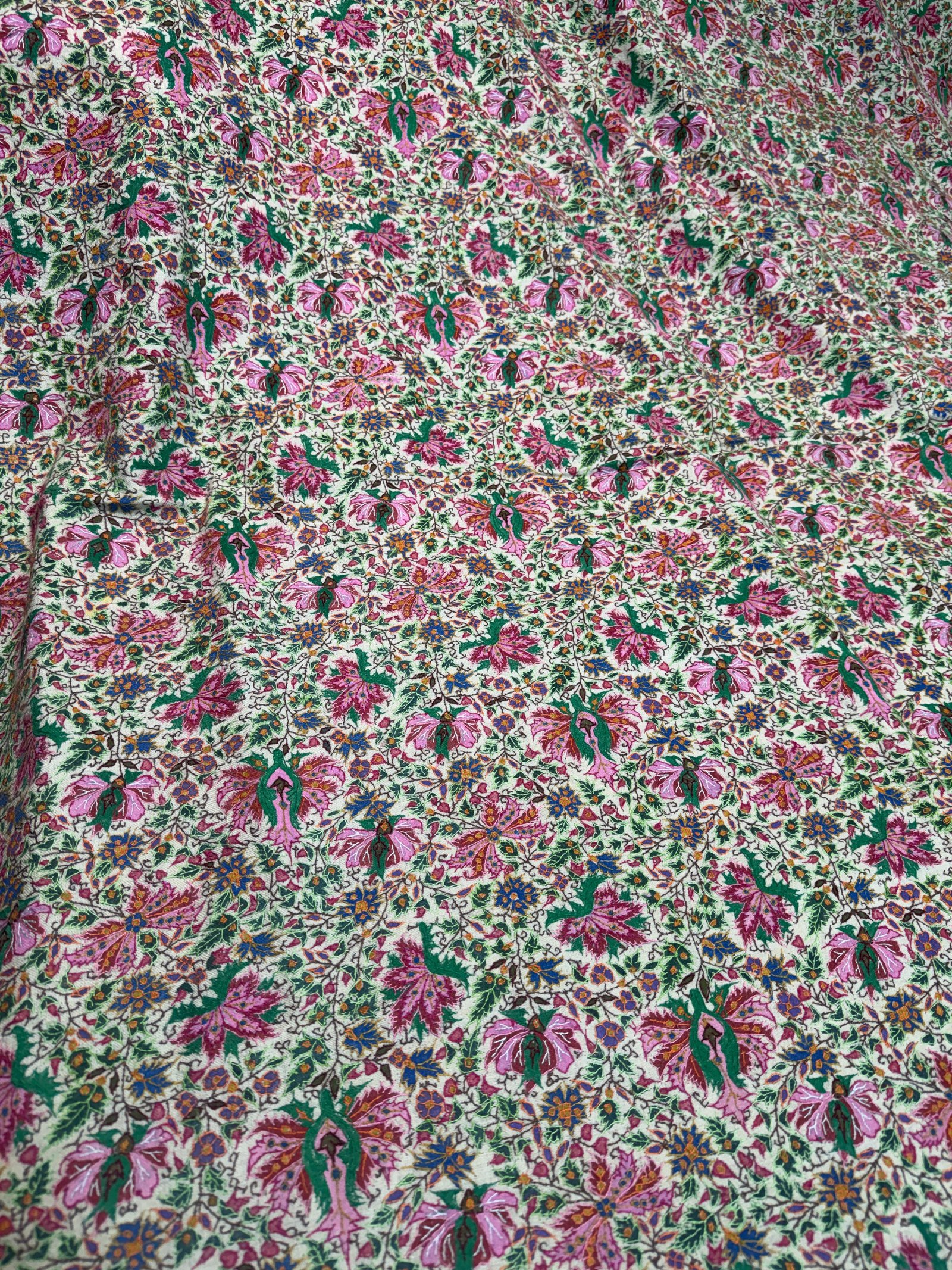 Pashmina kalamkari needle work fabulous shawl